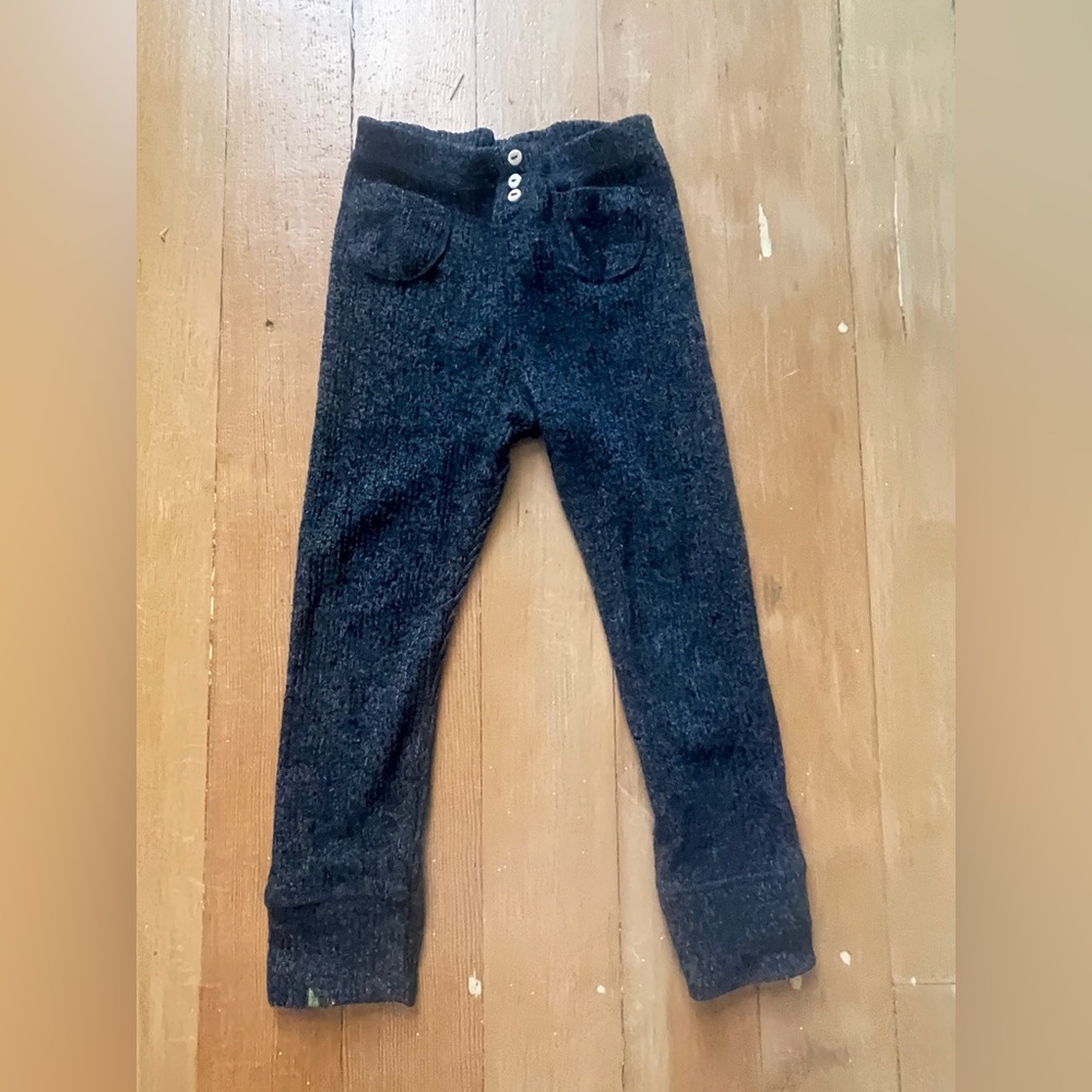 Zara Kids' Charcoal Knit Leggings